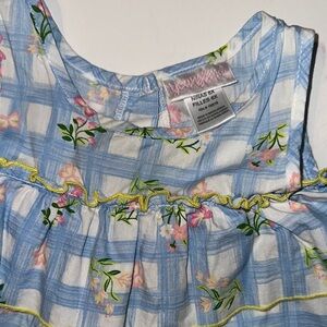 Youngland Blue and White Floral Blouse